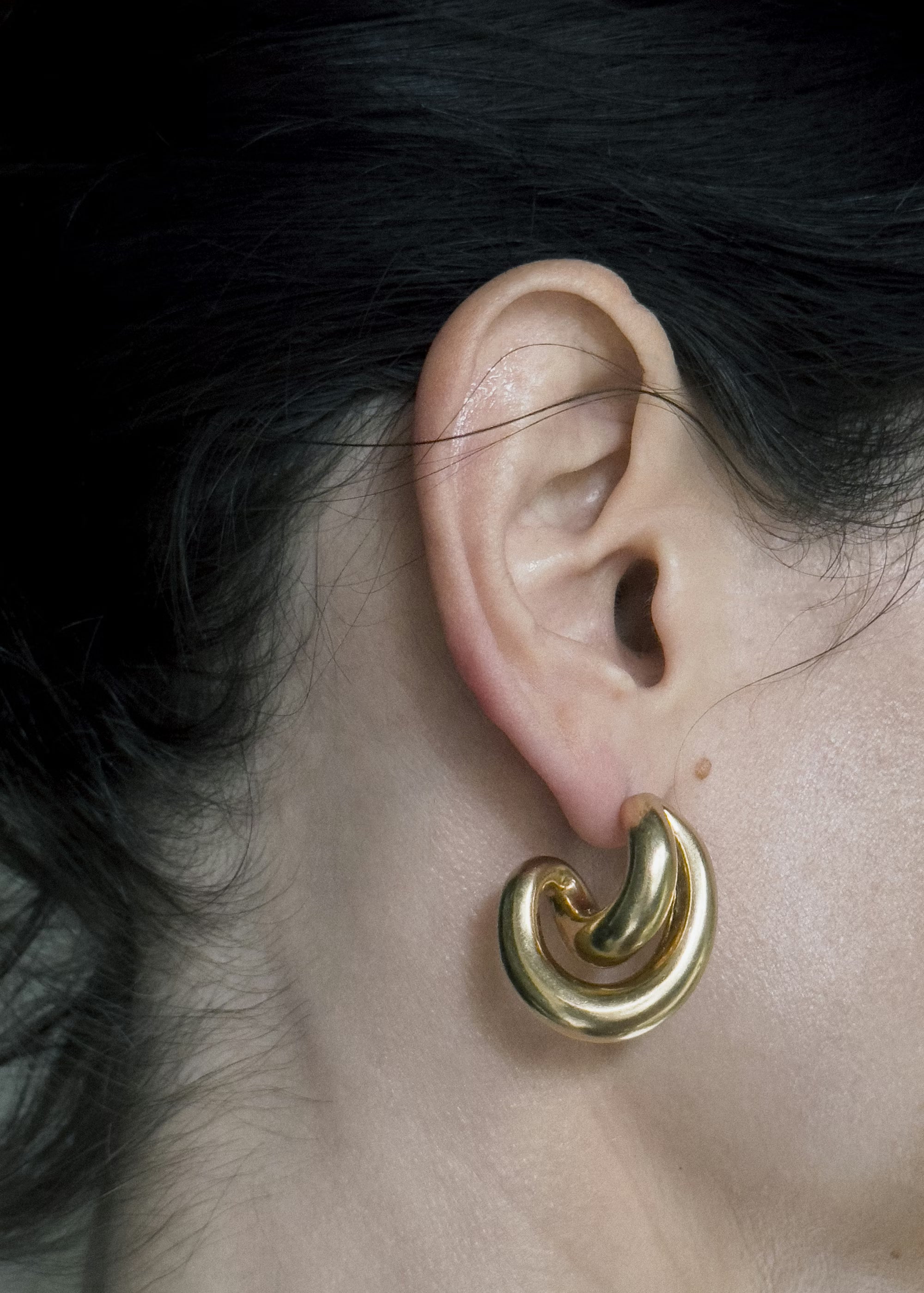 Initial Blow Earrings