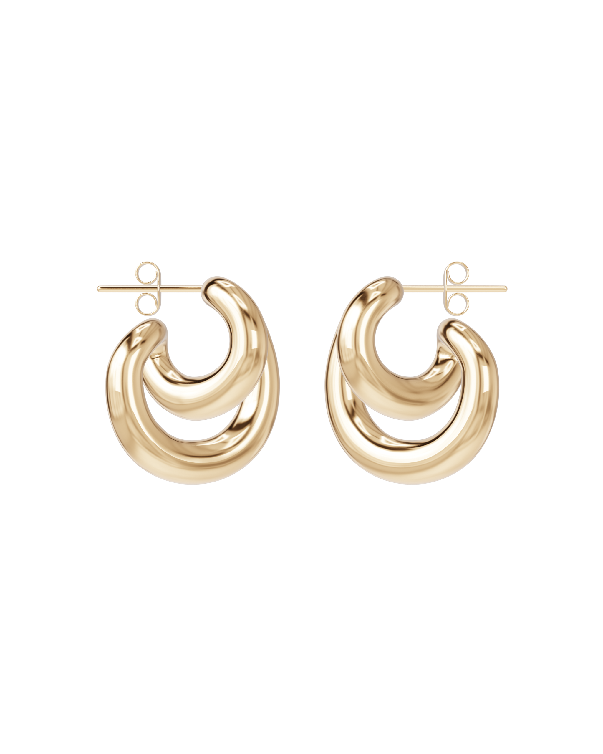 Initial Blow Earrings