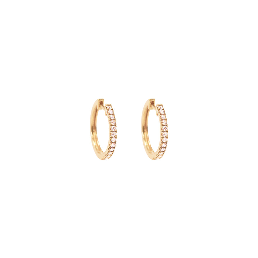 Juno Big Hoops with Diamonds