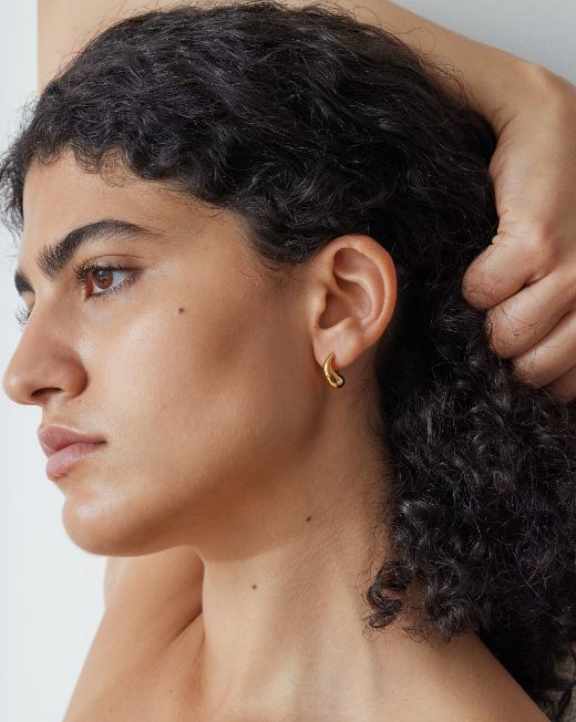 Lips Earrings in Vermeil Charlotte Chesnais