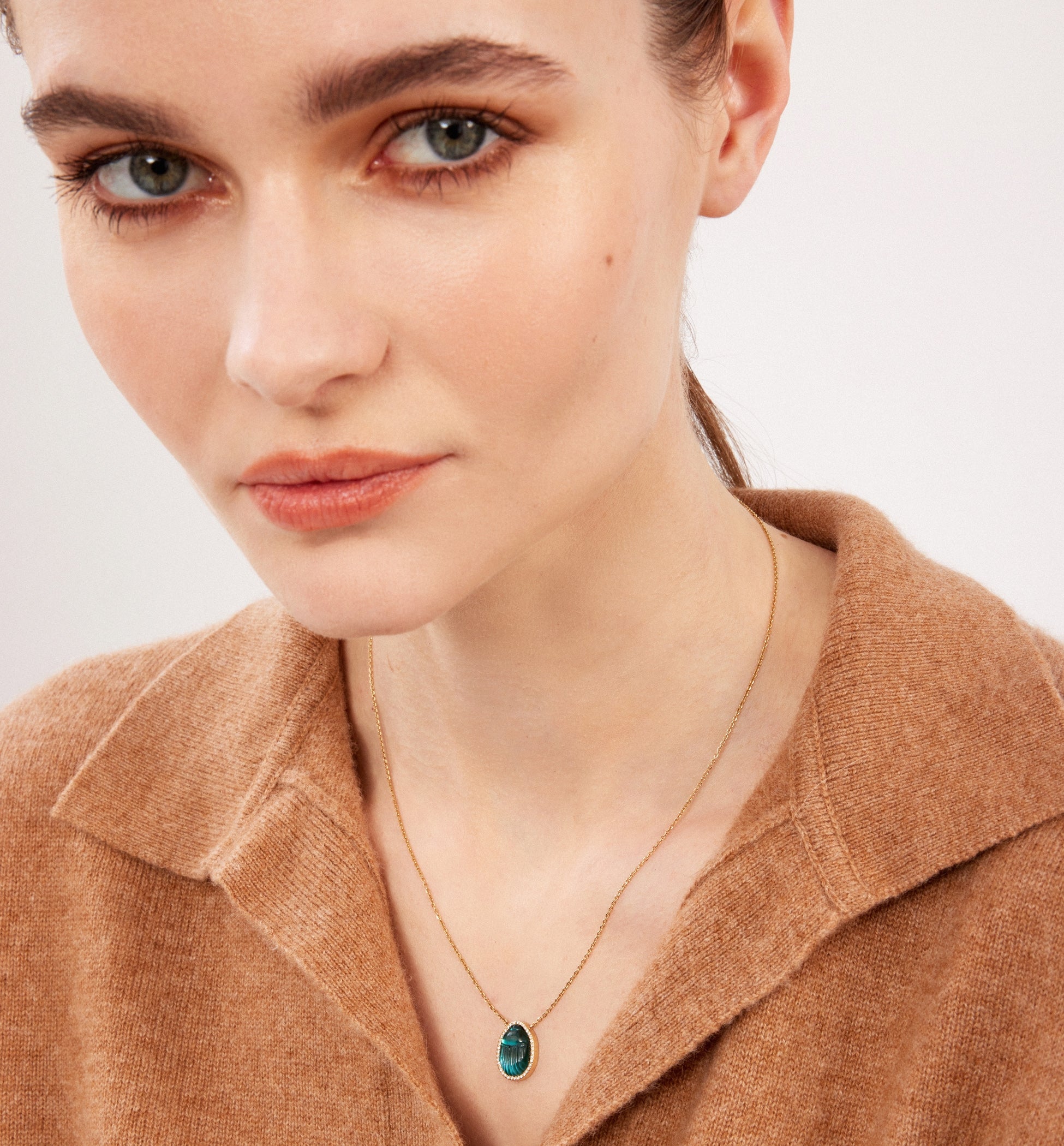 Small Gola Diamond Necklace