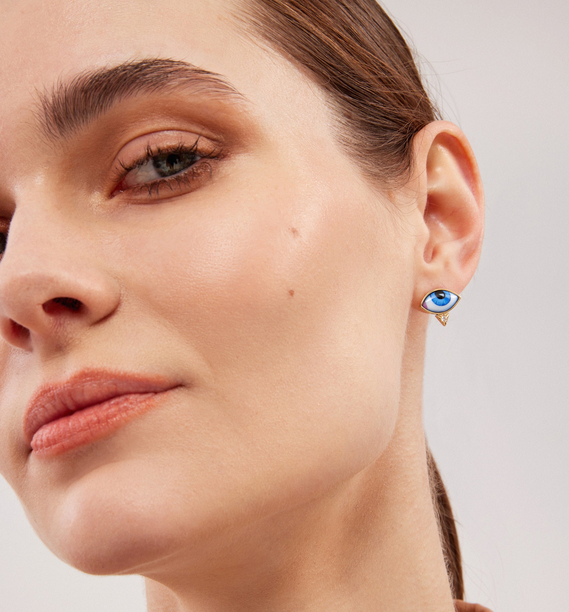 Petit Bleu Diamond Single Earring