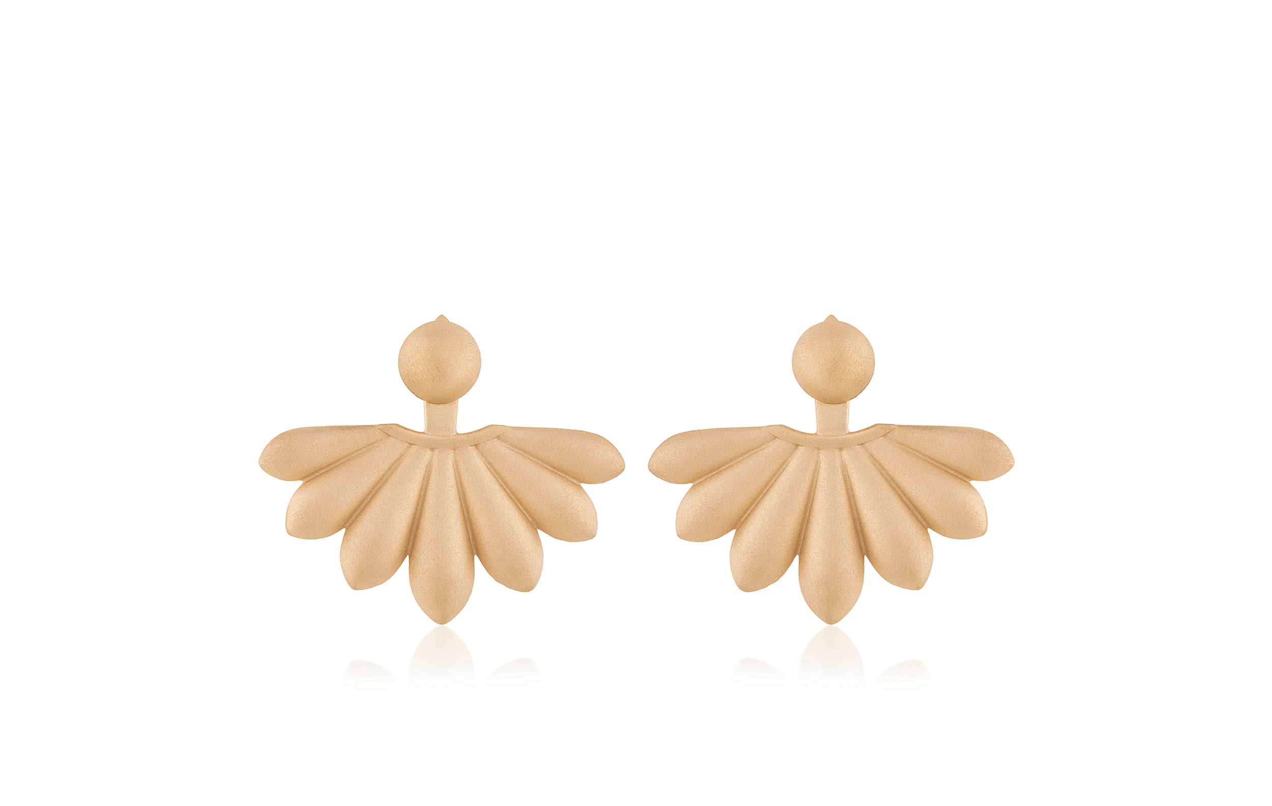 Lotus Courage Big Sheer Earrings Nada Ghazal