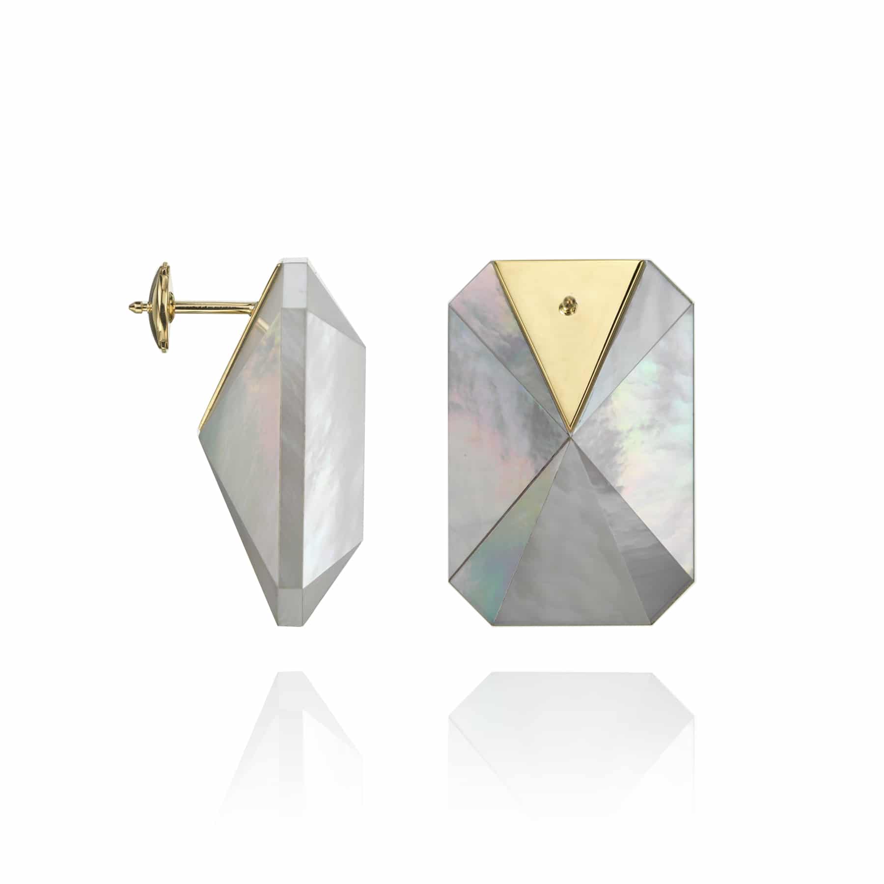 MOP Emerald Earrings
