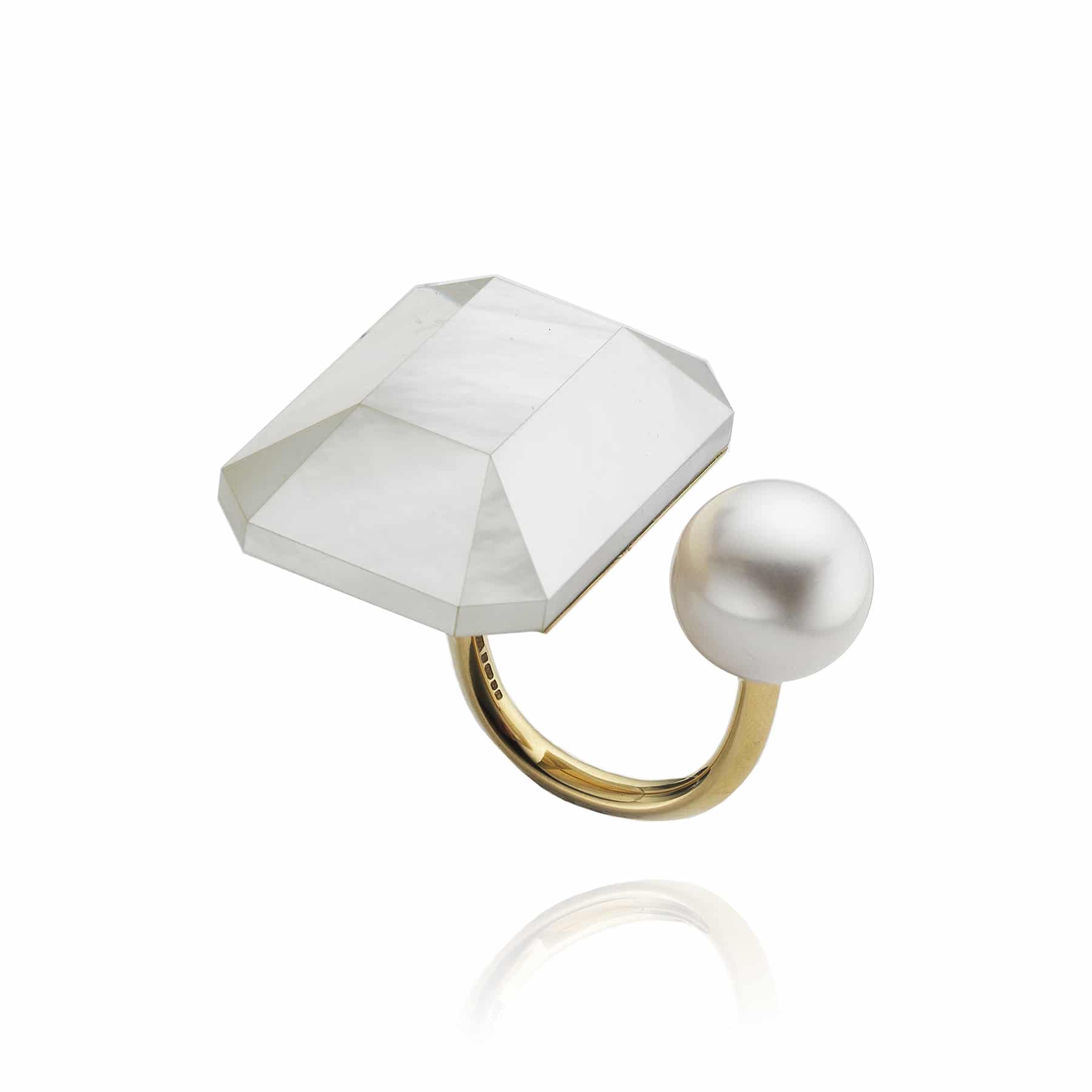 MOP Emerald Ring