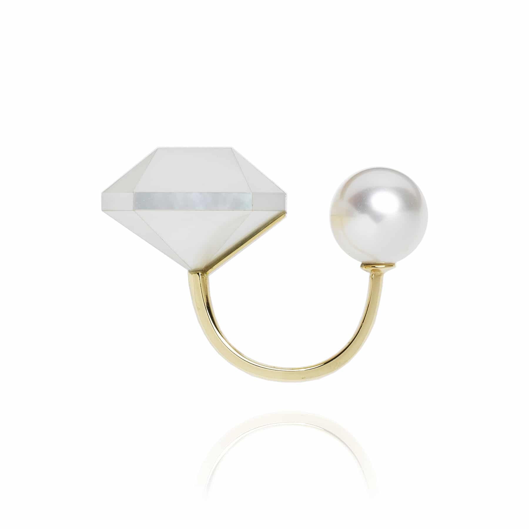 MOP Emerald Ring