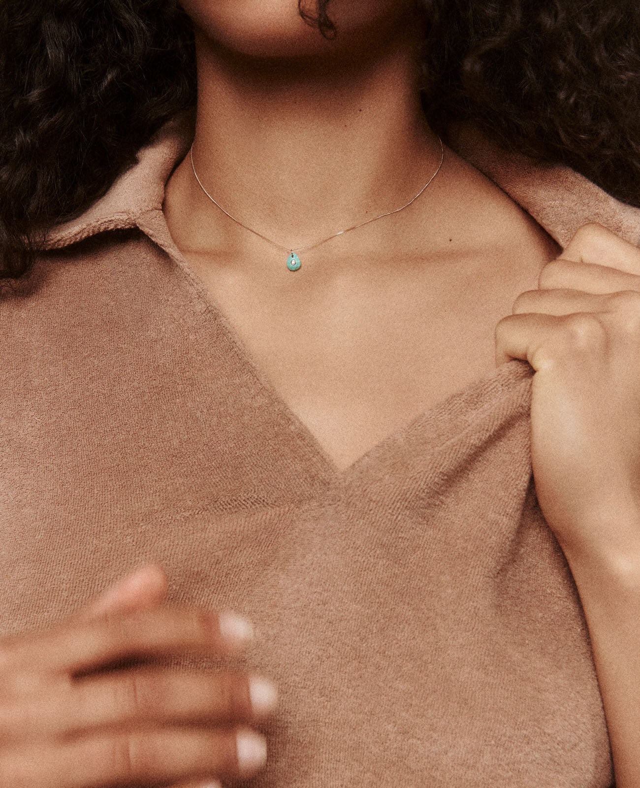 Orso Necklace Green Onyx