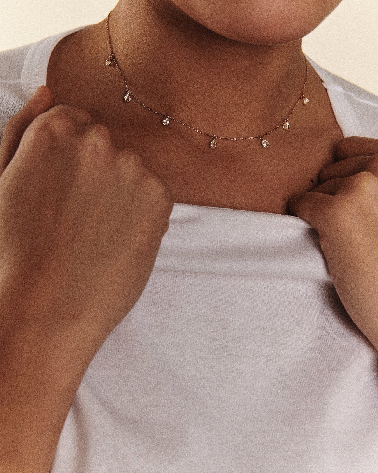 Palerme Necklace White Sapphire