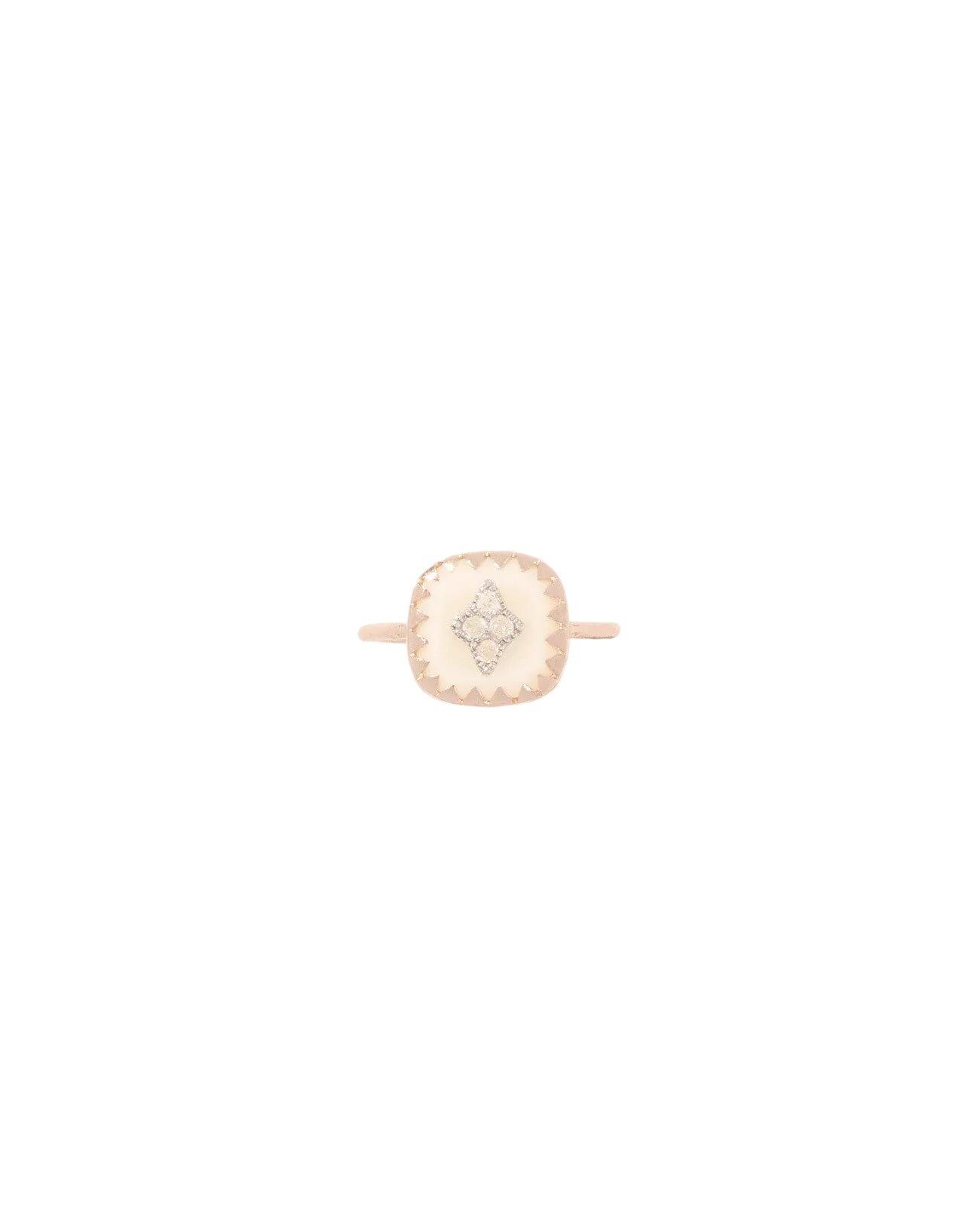 Pierrot Ring White