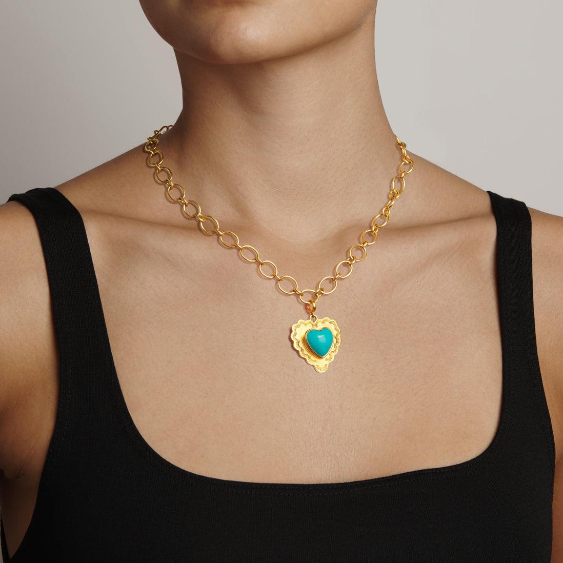 Turquoise Fedra Charm