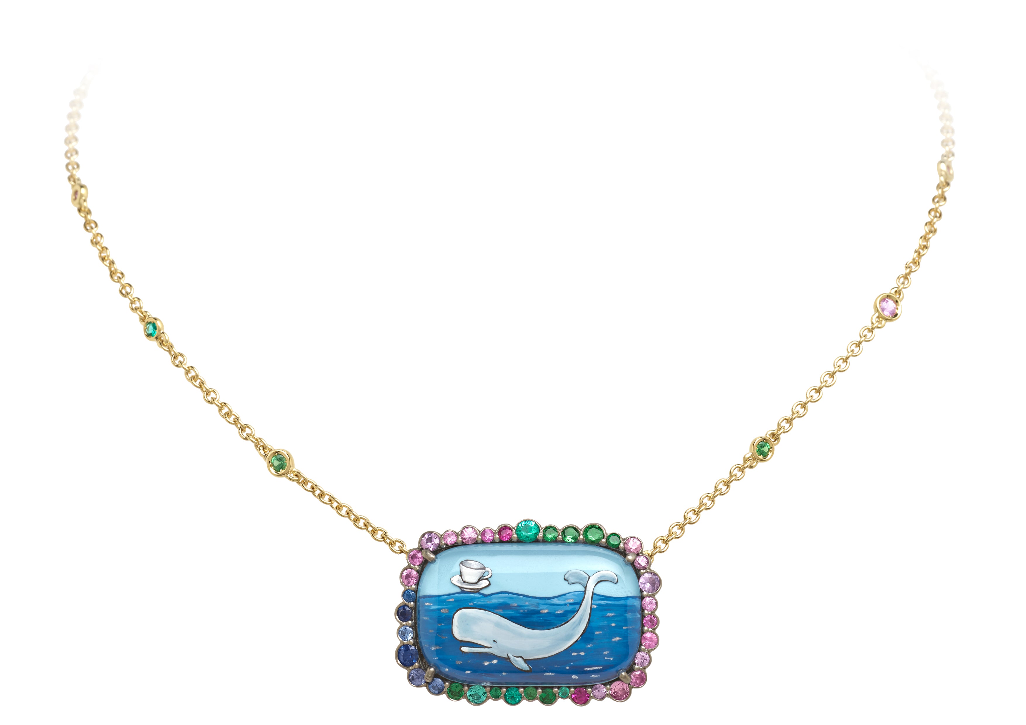 Whales at Wonderland Necklace