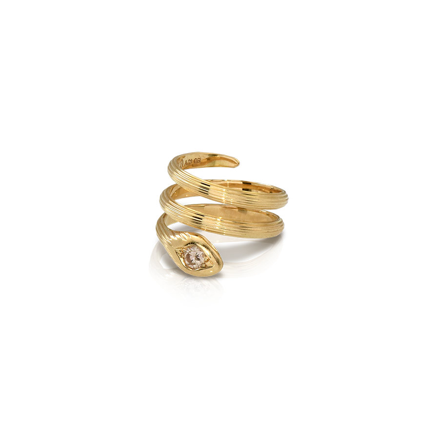 Snake Double Coil Ring