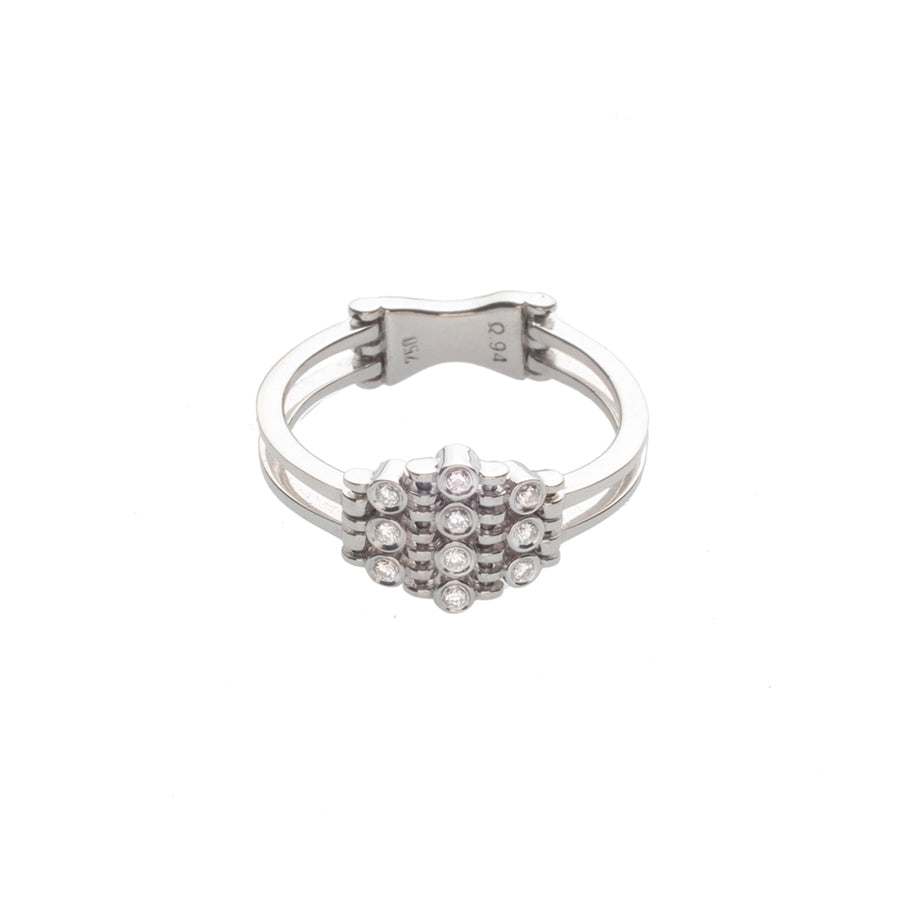 White Gold Ring with Diamonds Orofasma