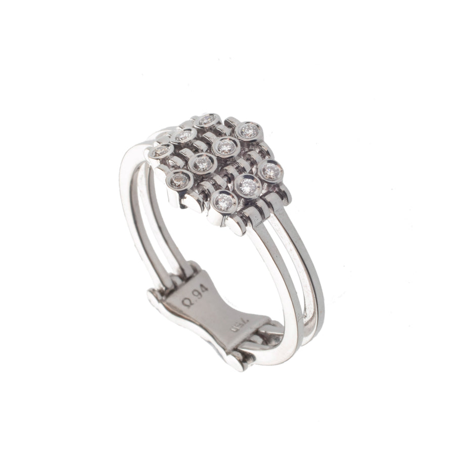 White Gold Ring with Diamonds