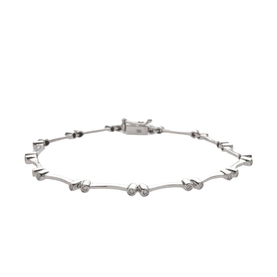 Bike Chain Diamond Bracelet