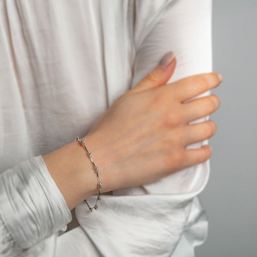 Bike Chain Diamond Bracelet