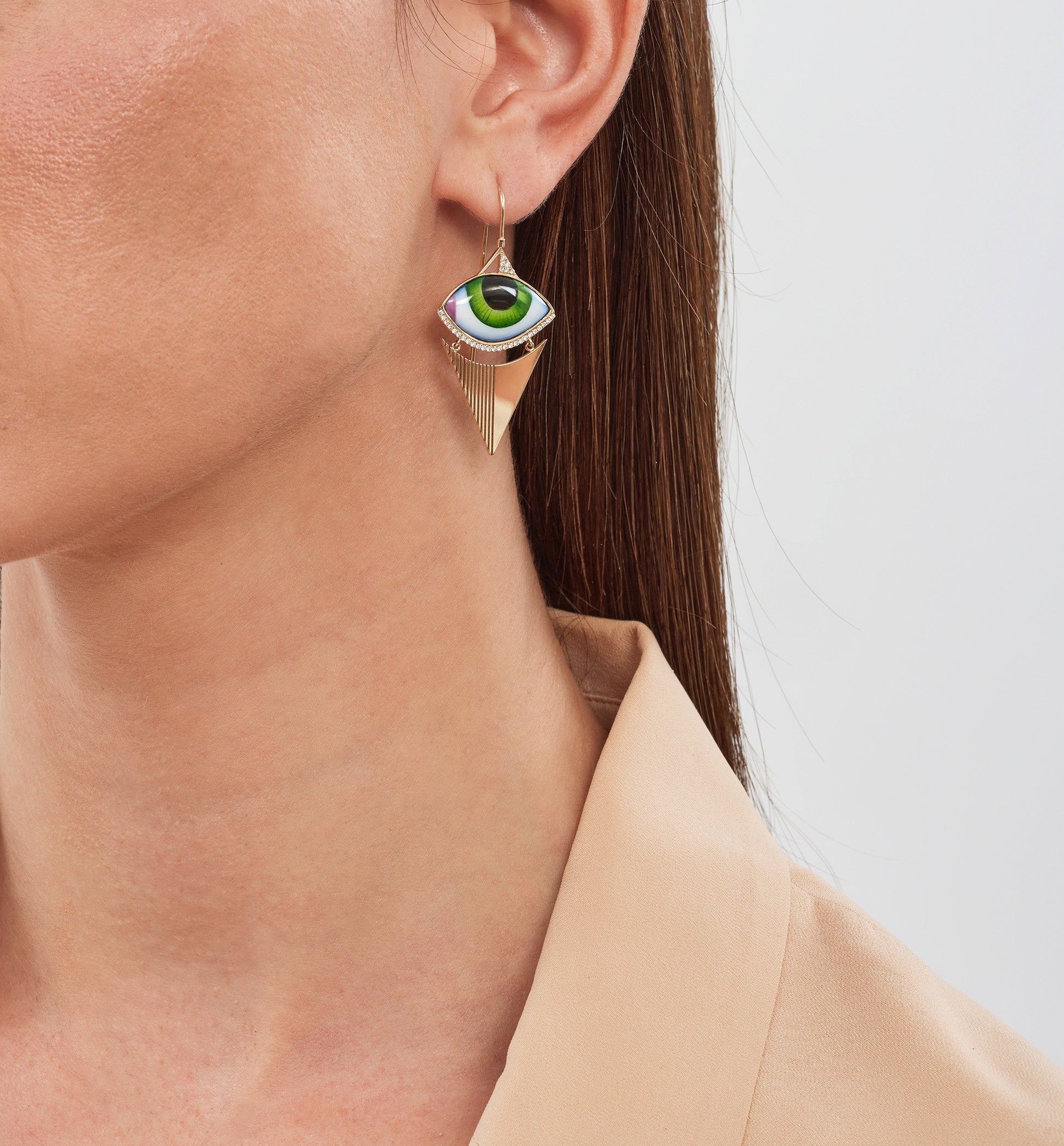 Osiris Grand Vert Diamond Earrings