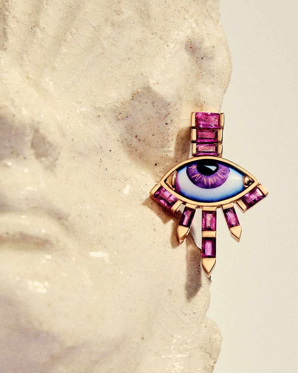 "Les Flammes" Pair of Earrings