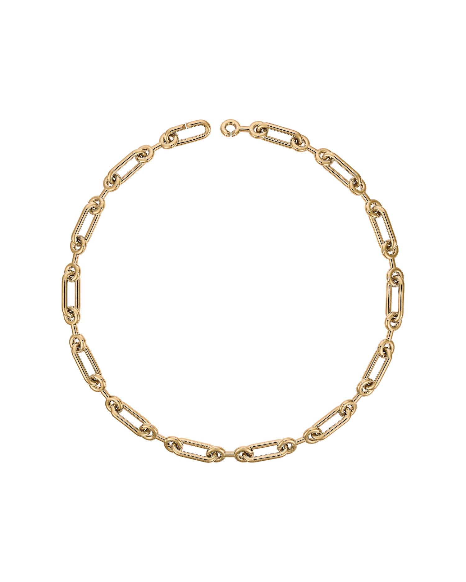 Petit Binary Chain Short in vermeil