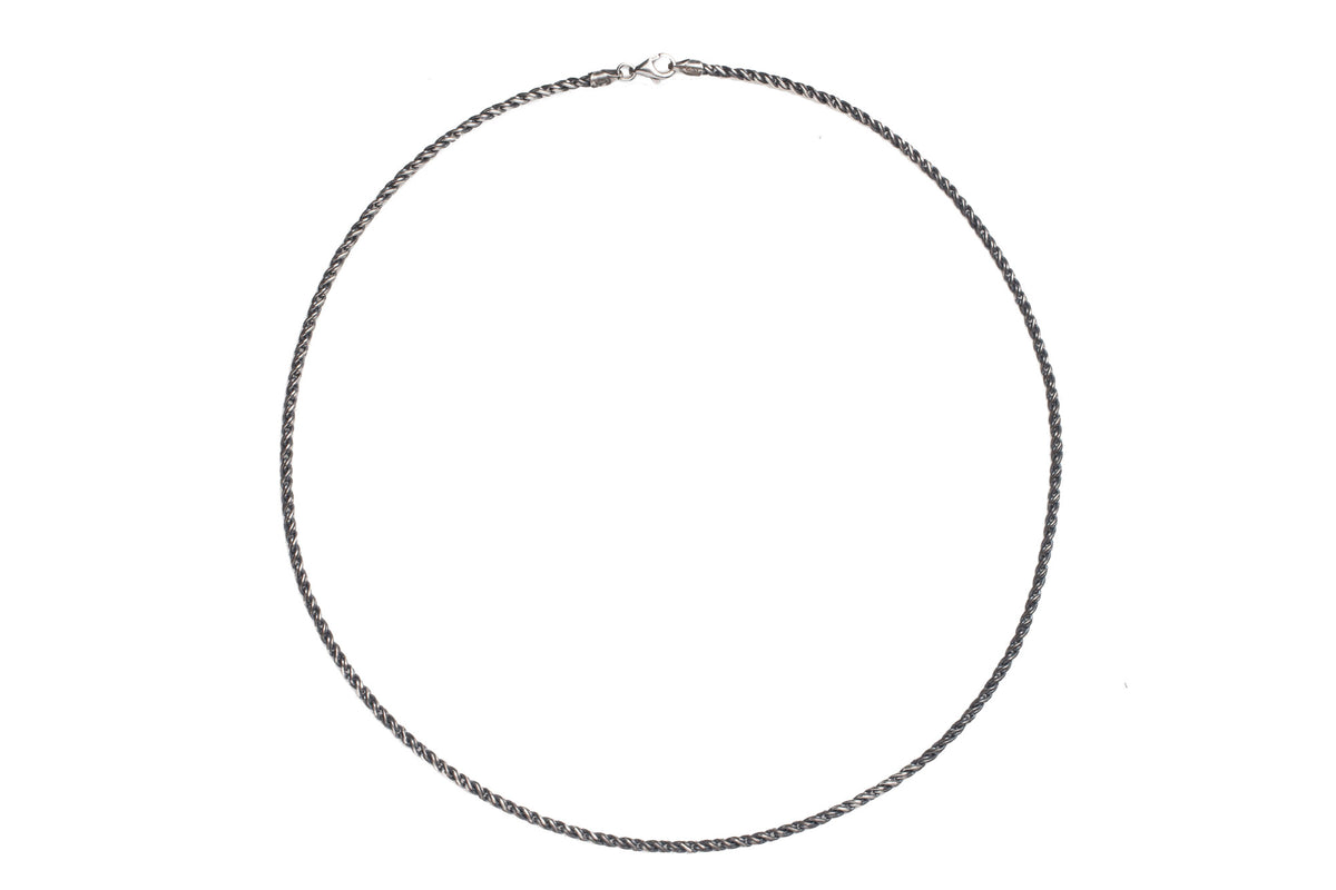 Distressed Silver Wire Chain