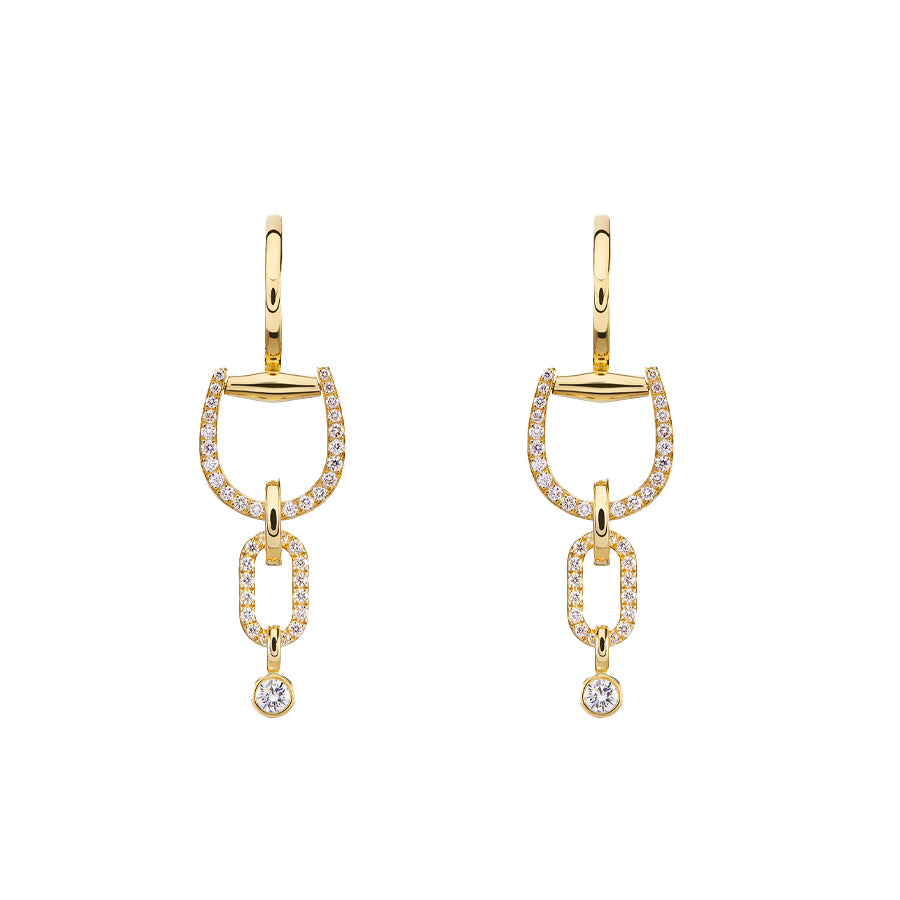 Convertible Horsebit Hoop Earrings