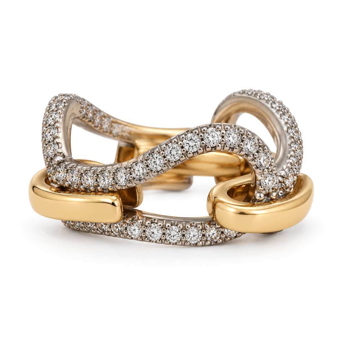 Refine Metal Diamond Chain Ring