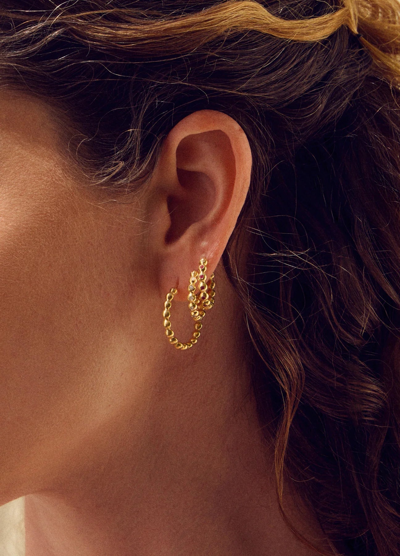 Small Demetra Hoop Earrings