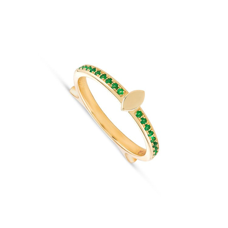 'No Stone' Emerald Ring