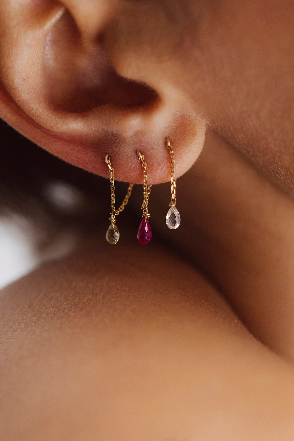 Mia Diamond Chain Earrings
