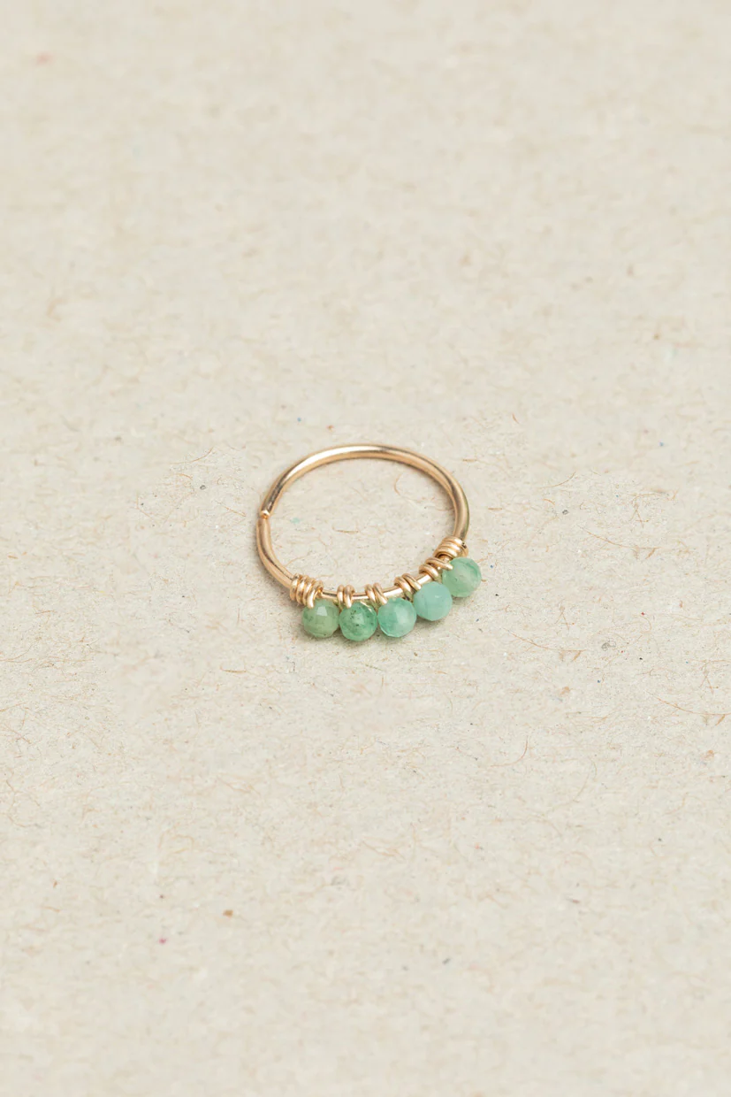 Diana Emerald Conch Earring