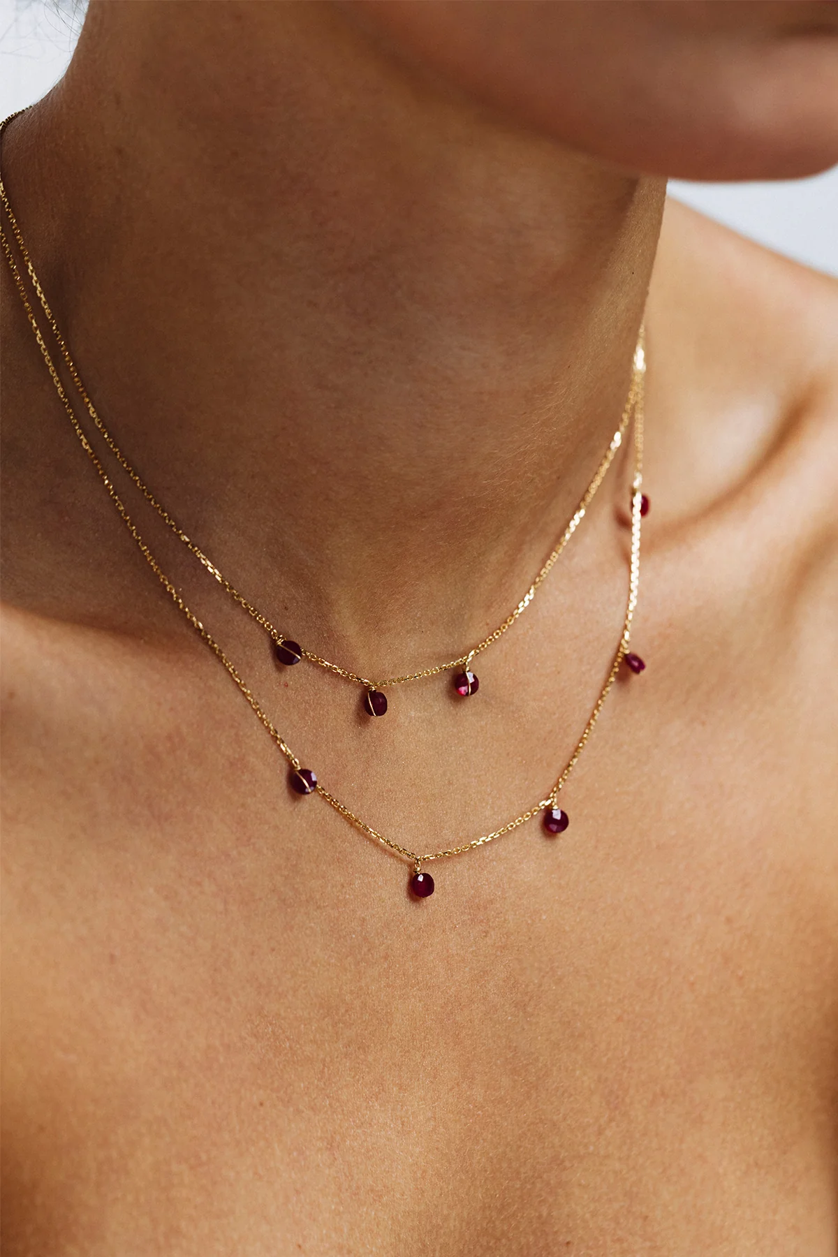 Sofia Short Ruby Necklace