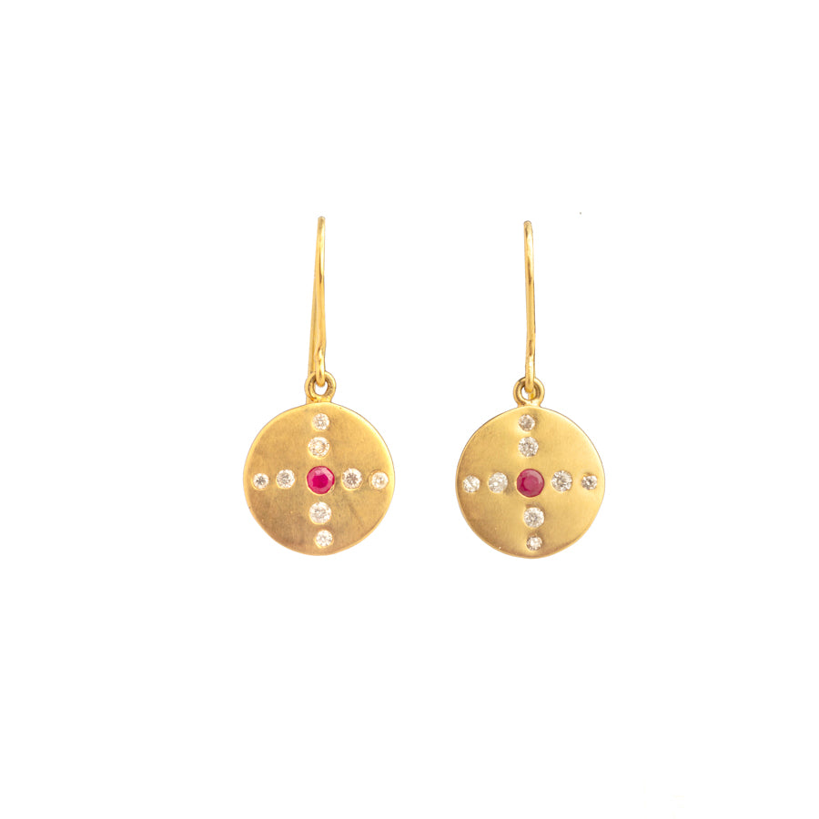 Ruby Drop Earrings