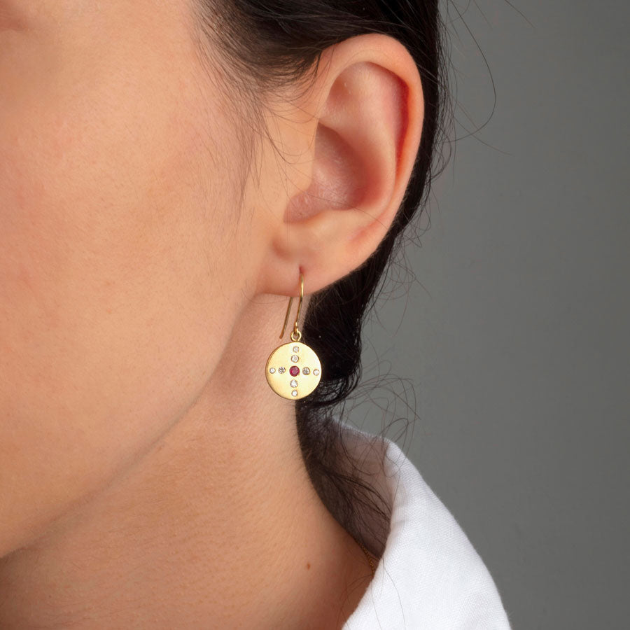 Ruby Drop Earrings