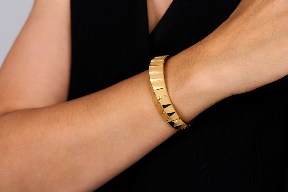 Diamond Pyramid Bracelet