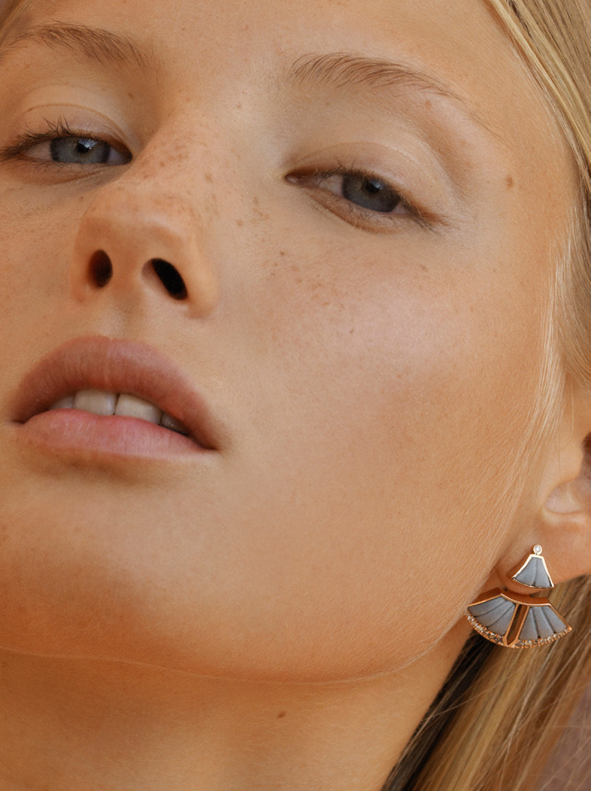 Adoucissement Rose Gold Earrings