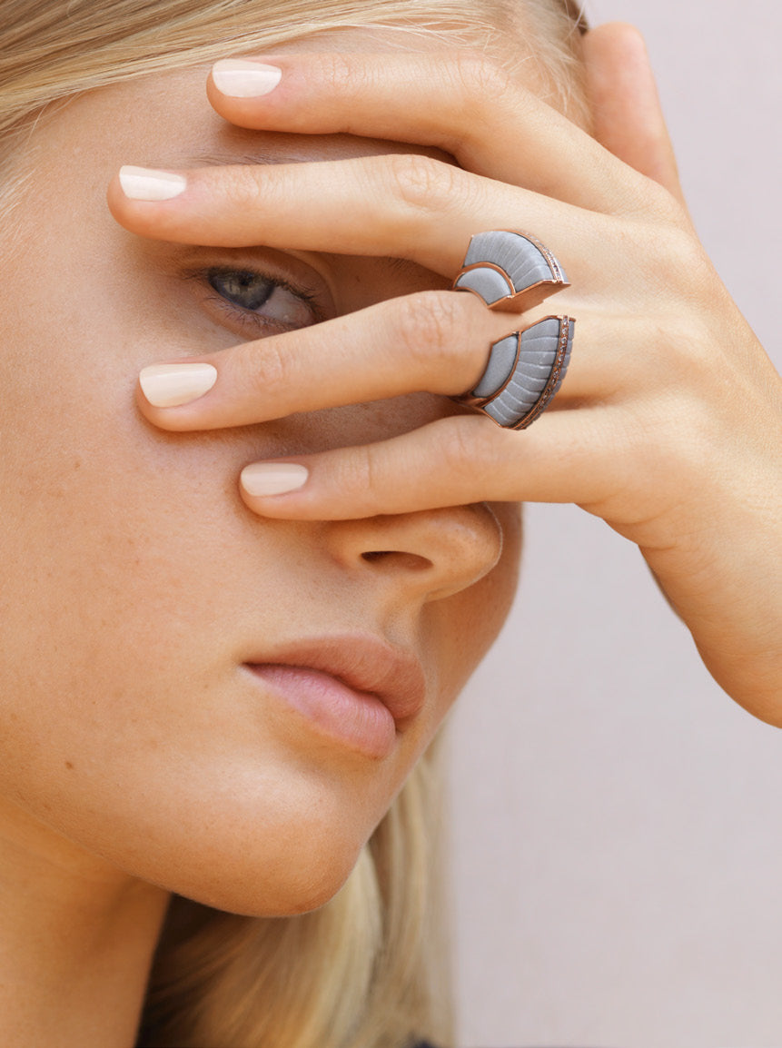 Adoucissement Bardiglio Imperiale Marble Ring