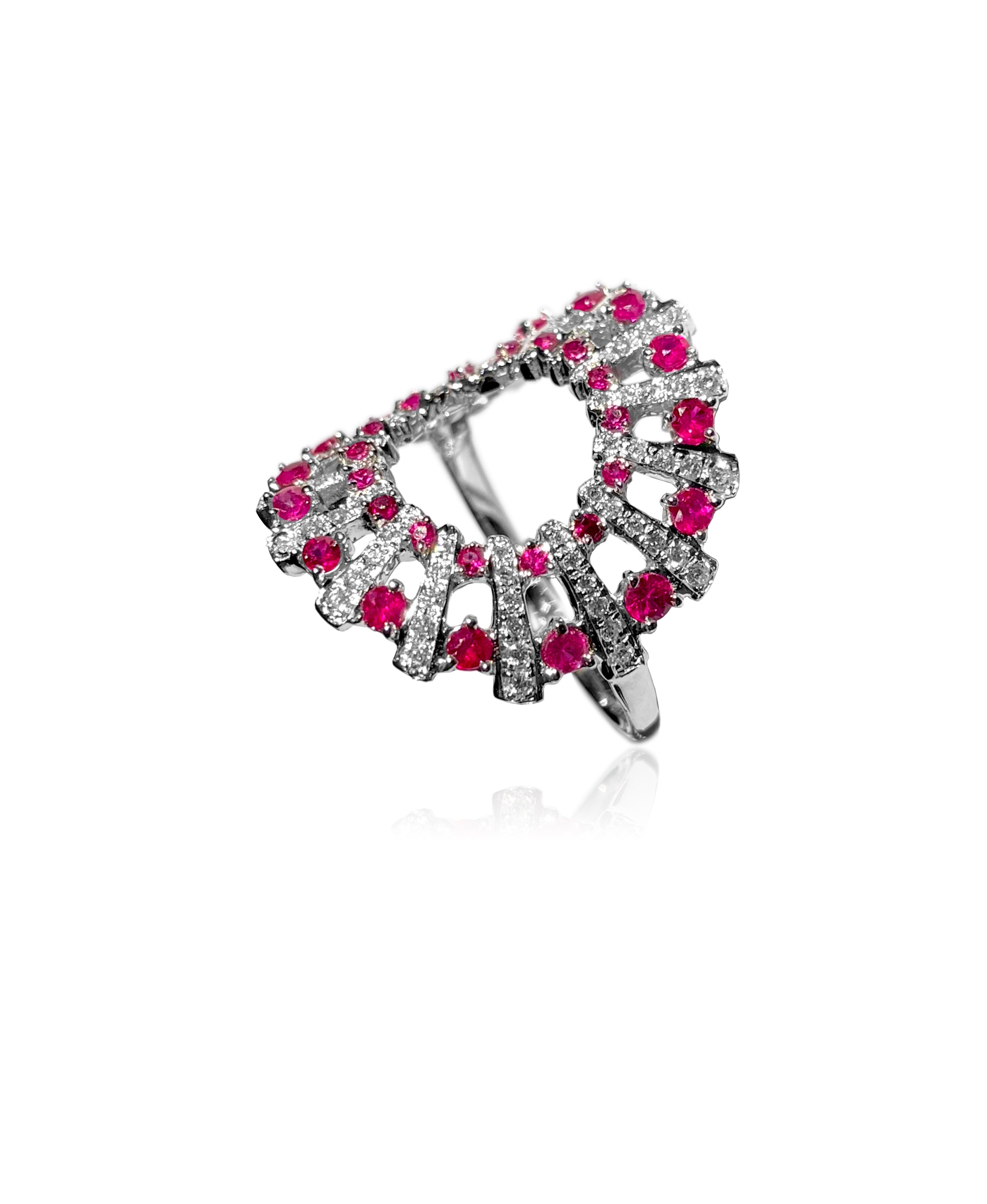 Andromeda Rubies and Diamonds Ring