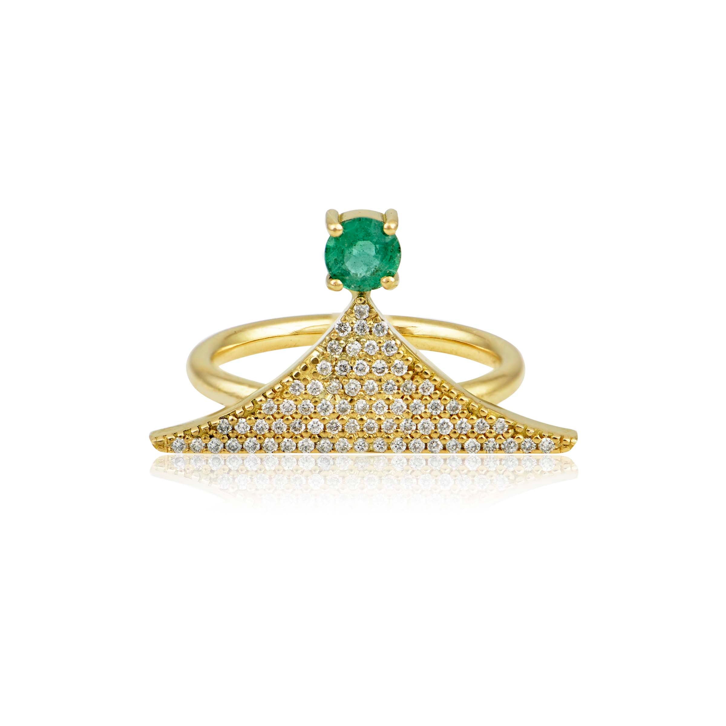 Diamond & Emerald Ring