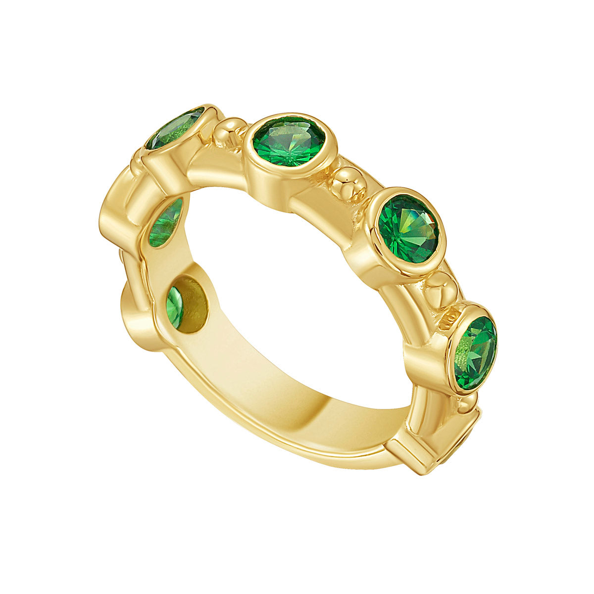 Aurelia Tsavorite Stackable Ring