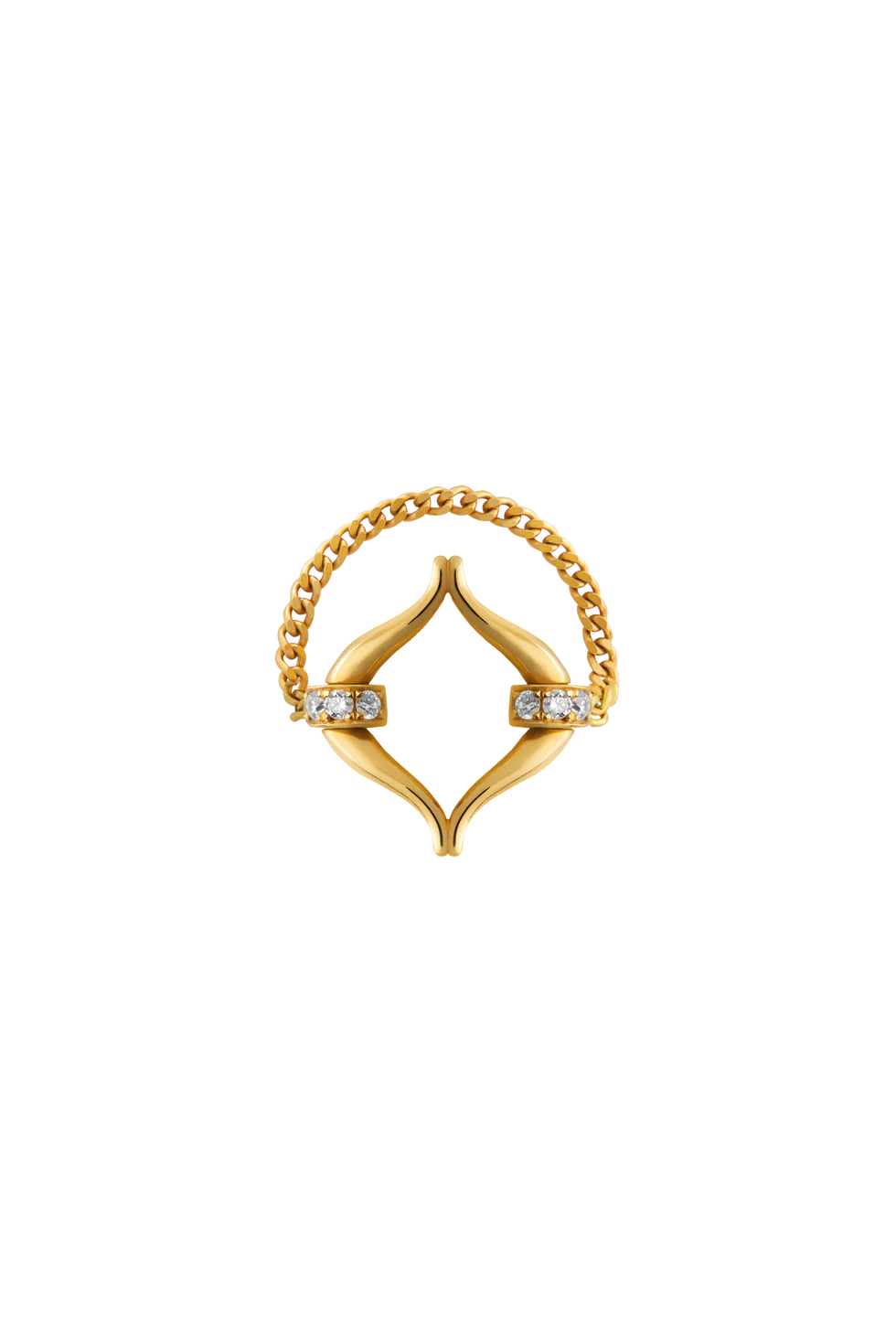 Eboris Linked Paved Ring