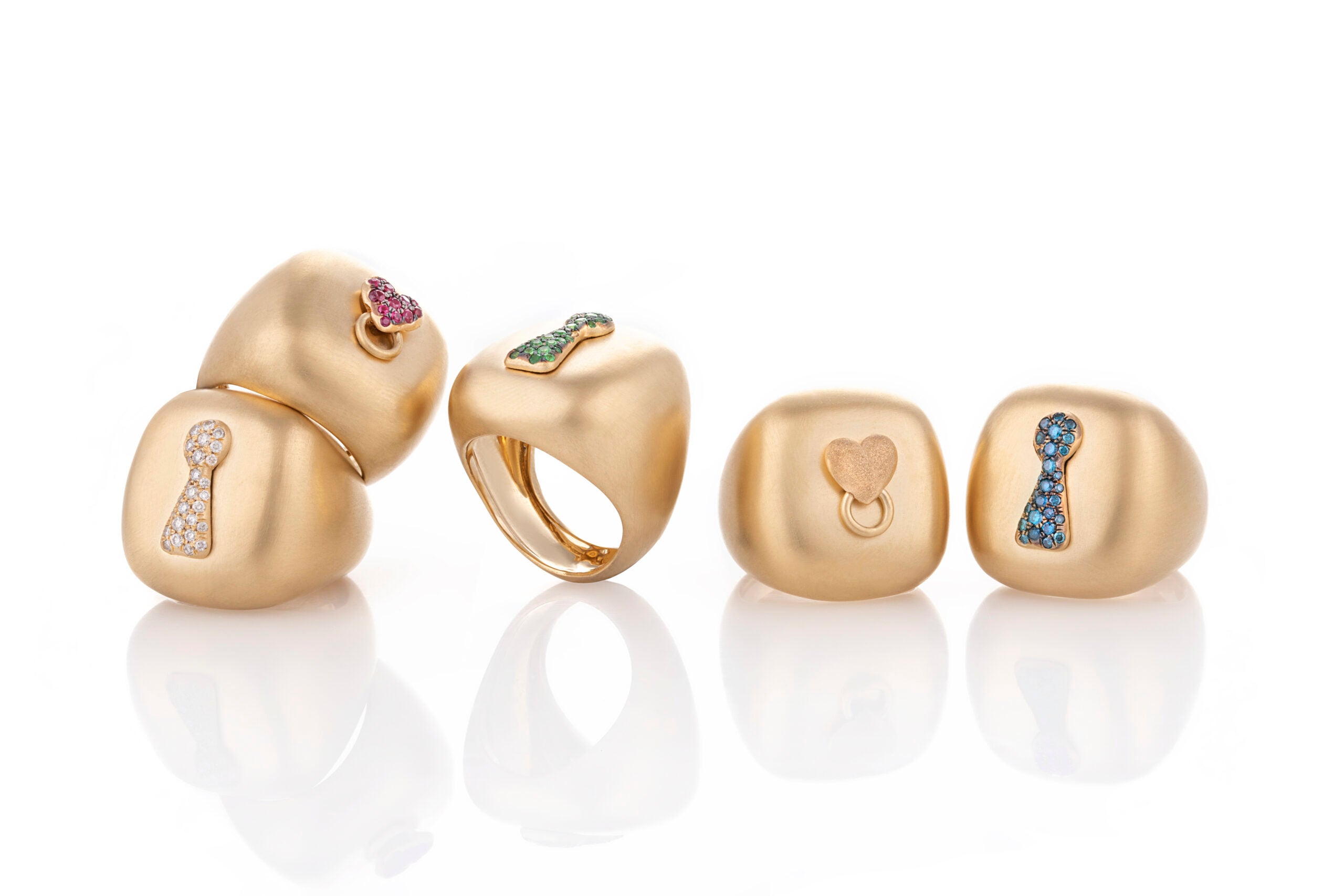 Knock for Self Love Ring Knock for Courage Ring Unlock Power Ring Unlock Luck Ring Nada Ghazal