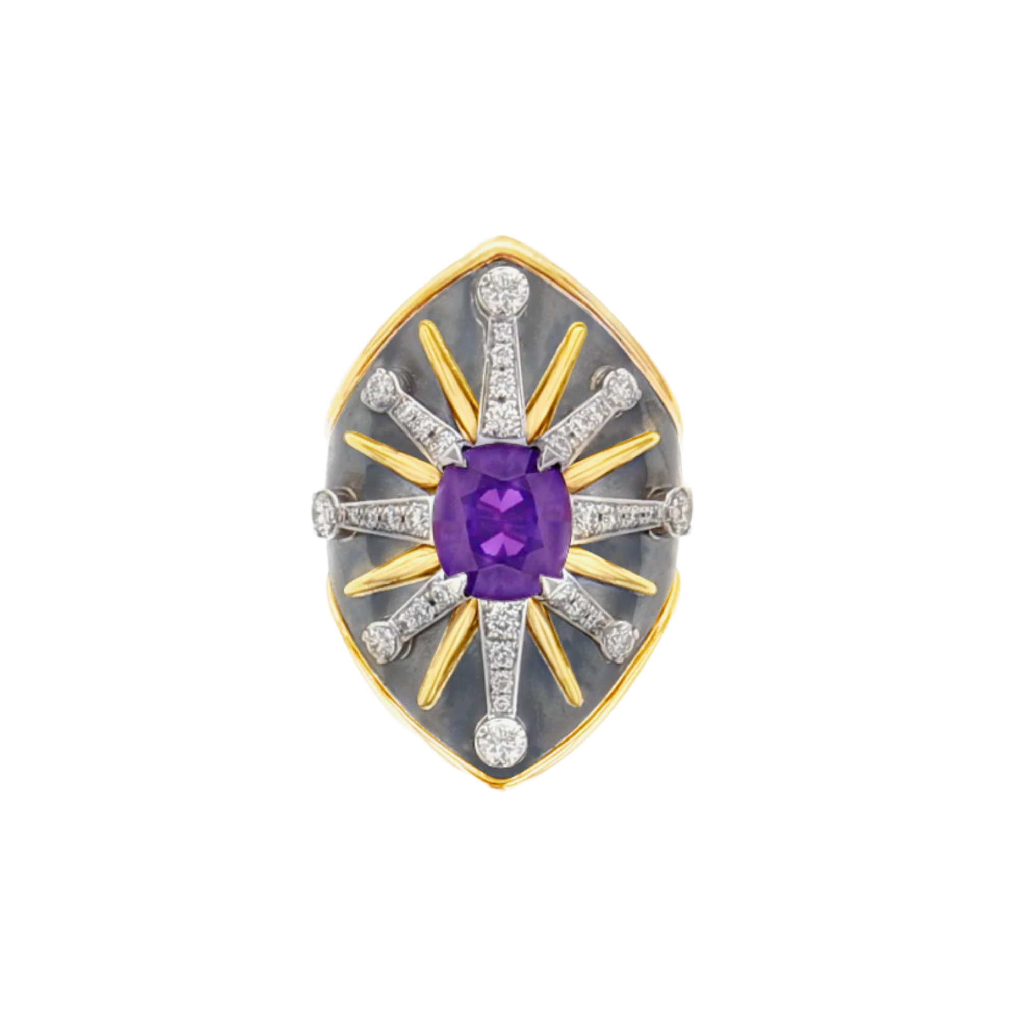 Purple Sapphire Ecu Ring