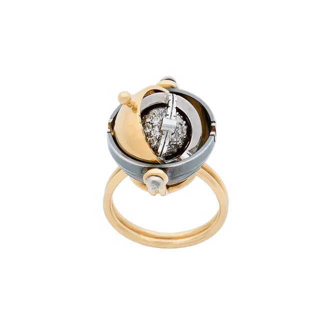 Diamonds Sphere Ring