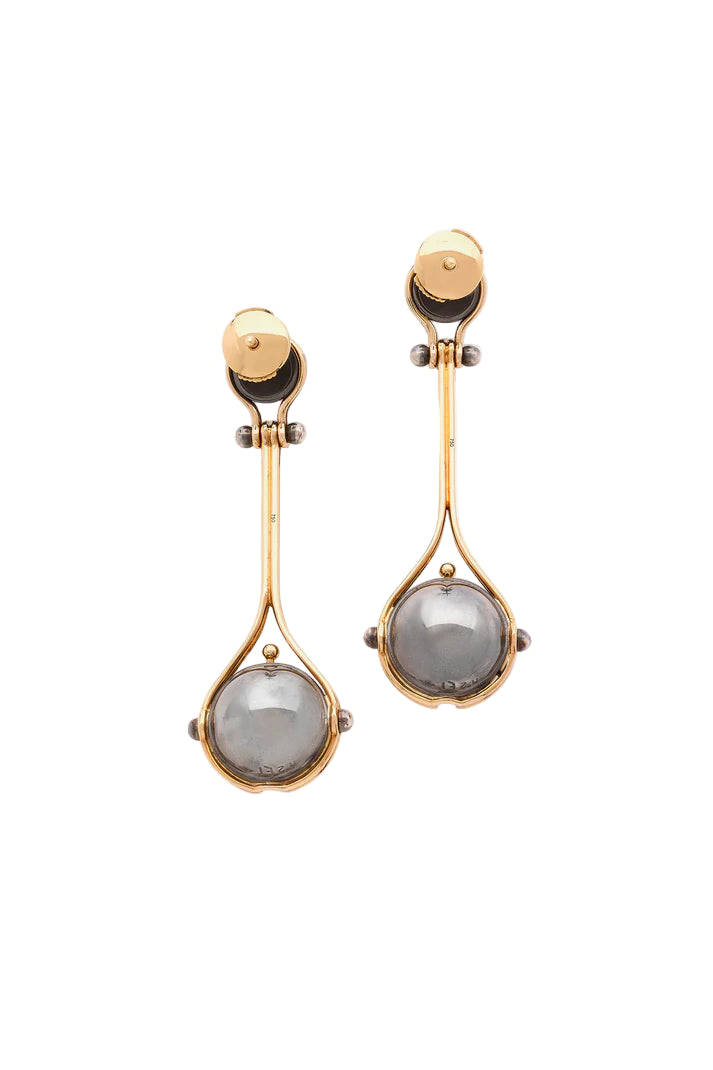 Long Akoya Pearls Pluton Earrings