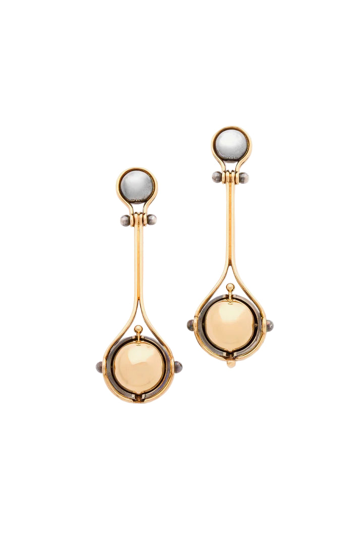Long Akoya Pearls Pluton Earrings
