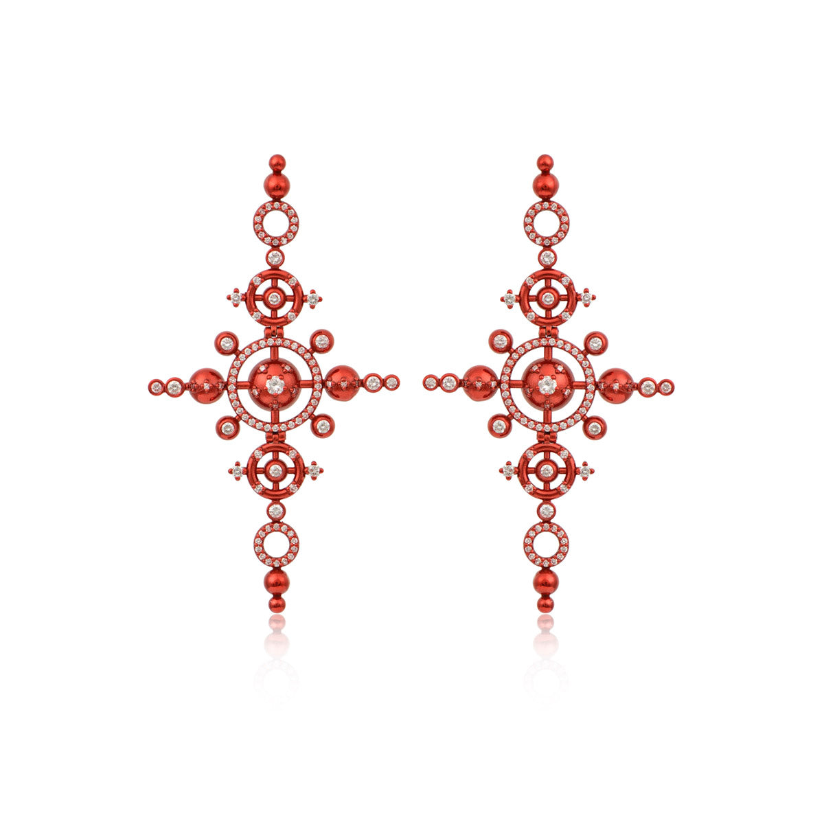 Celestial Iris Orbit Earrings