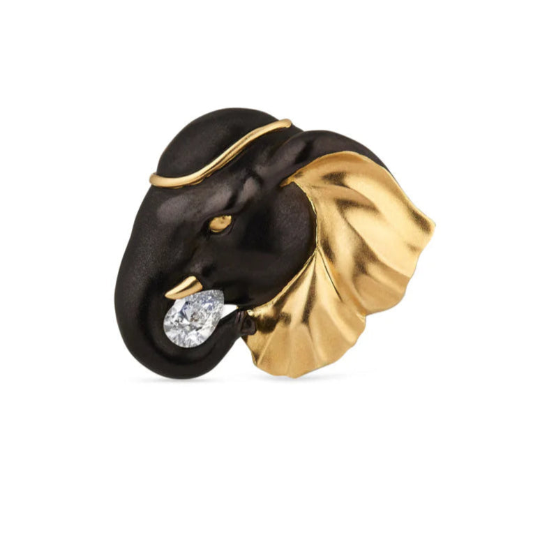 Lucky Elephant Pendant Brooch