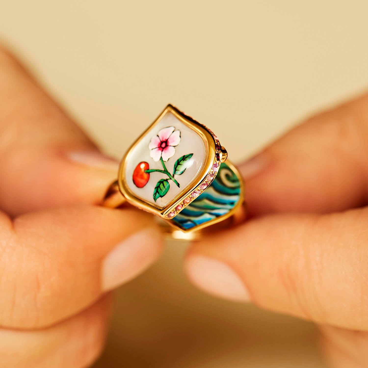 Cherry Flower Ring