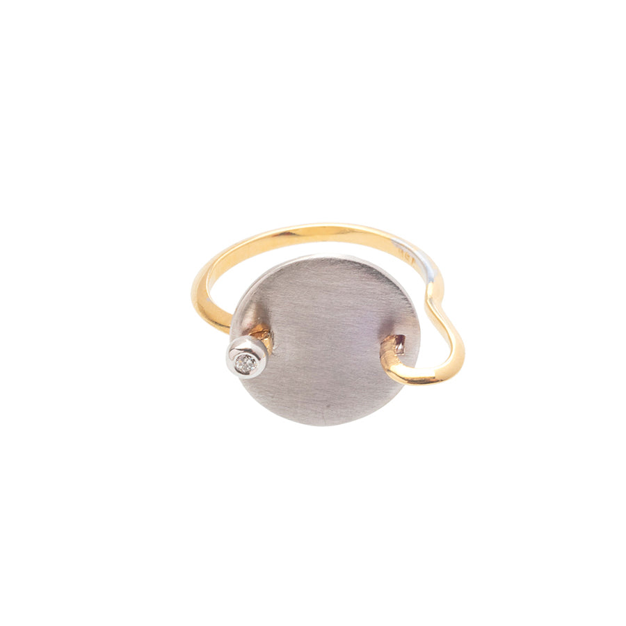 Circular Single Diamond Ring Orofasma