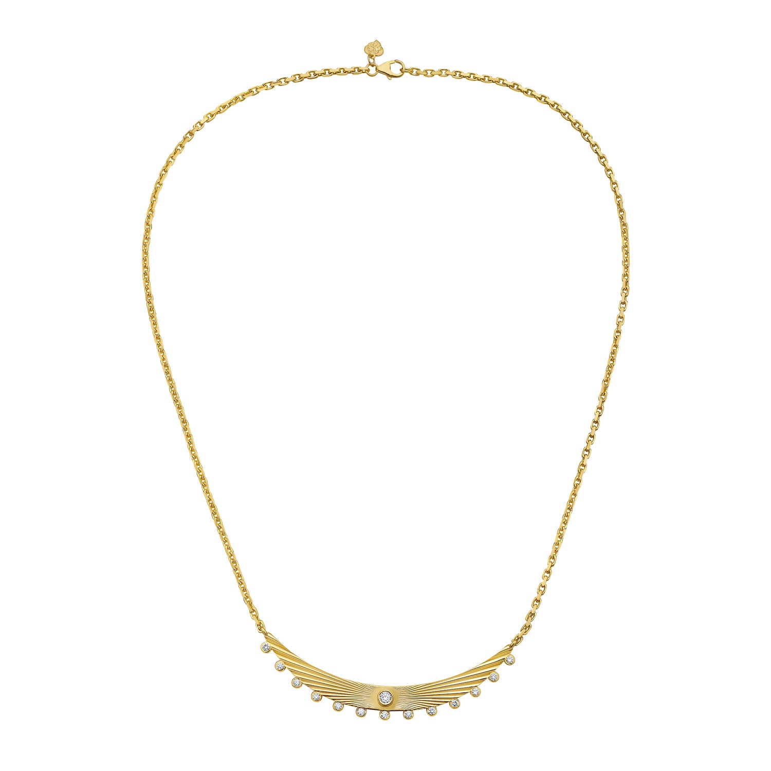 Aurelia Diamond Bar Necklace